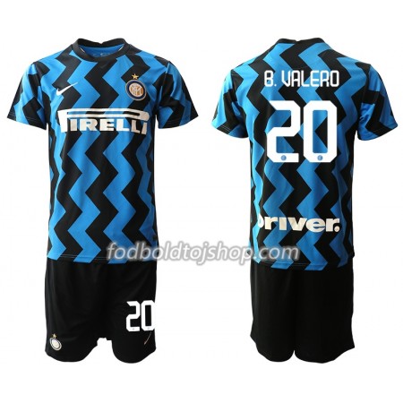 Inter Milan Borja Valero 20 Børn Hjemme Fodboldsæt 2020-21 S/S (+ Korte bukser)